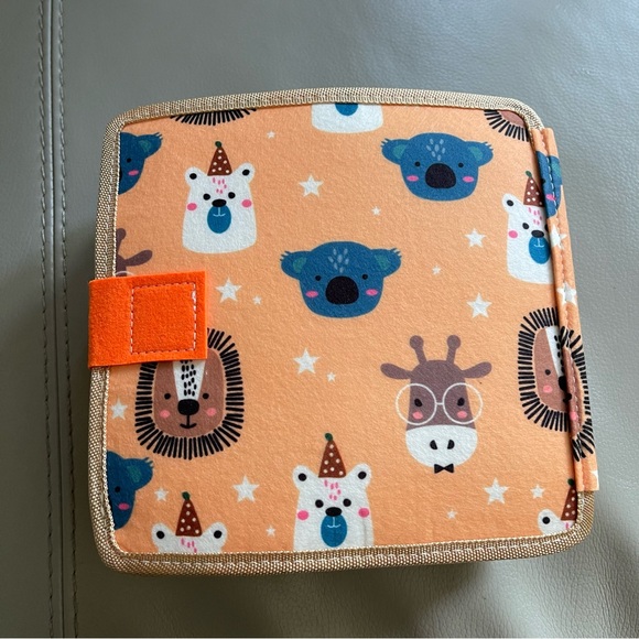 Personalized Giraffe Felt Activity Book for Kids - Picture 3 of 14